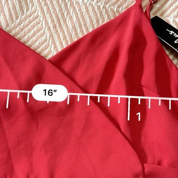 NET Lulus Pink Spaghetti Strap Wrap Dress S - Picture 6 of 8